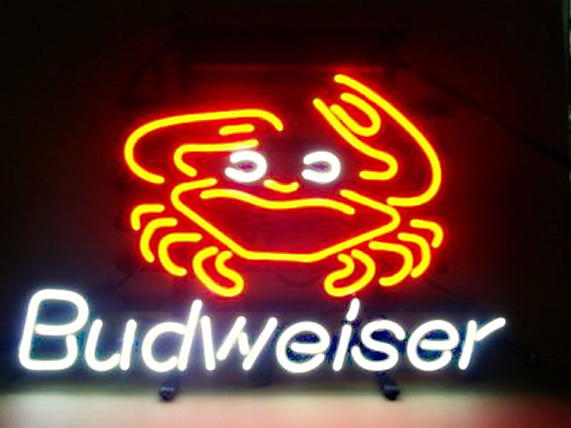 Budweiser Crab Neon Sign